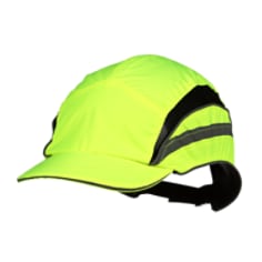 3M™ First Base™ 3 Bump Cap Classic High Visibility Yellow Reduced Peak (55 mm) 2021866 - Leftside