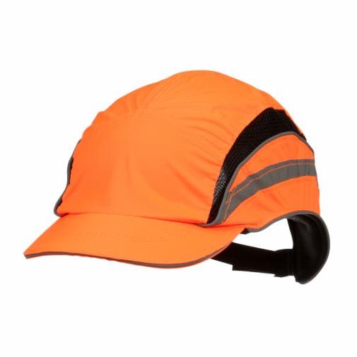 3M™ First Base™ 3 Bump Cap Classic High Visibility Orange Reduced Peak (55 mm) 2021874 - Leftside