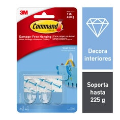 Gancho blanco grande para baño.