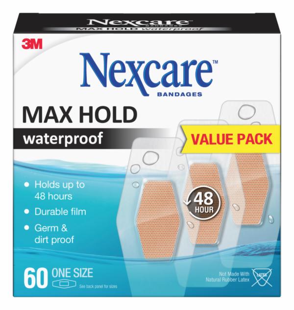 Nexcare Max Hold Waterproof Bandages