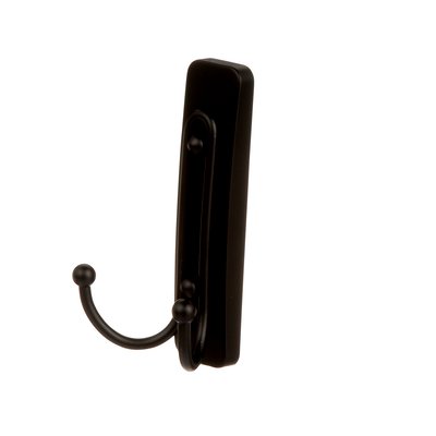 Command Large Matte Black Double Hook, 17036MB-EF
