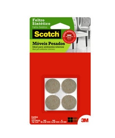 Feltro Scotch Móveis Pesados Redondo G