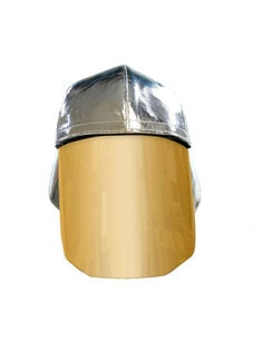 7100224833 3M™ Aluminized Side Helmet Cover, SC1-AL Front Image