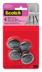 Scotch™ Glides SP638-NA, Nail-in Felt Gray 1.25-in 4/pk