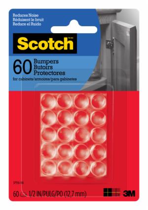 Scotch Bumpers SP956-NA, Round, Clear 0.5-in 60/pkimage