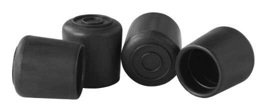 Scotch™ Chair Tips SP602-NA, Black Rubber 7/8-in 4/pk