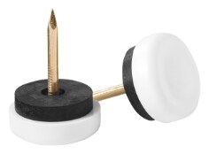 Scotch™ Glides SP628-NA, Nail-in Plastic White 7/8in 4pk