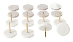 Shepherd Hardware 9101 1-1/4-Inch Nail On Furniture Glides with Satin  Nickel Base, 4-Pack - Bell Glides - Amazon.com