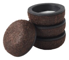 Scotch™ Felt Pad Cups SP668-NA, Adhesive Brown 1.25-in 4/pk