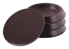 Scotch™ Caster Cups SP900-NA, Round Hard Brown 1-11/16in 4pk