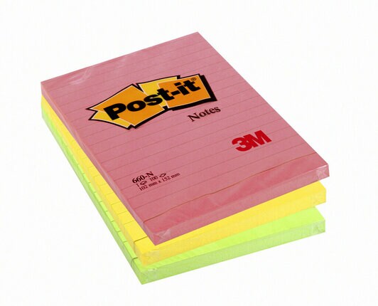 large lined post its
