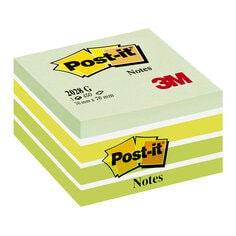 Post-it® Notes Cube, Pastel Green, 76 mm x 76 mm, 450 shts