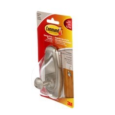 Command™ Timeless Hook 17063BN-C, Large, Brushed Nickel, 5 lb (2.3