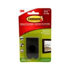 Command® Medium Picture Hanging Strips, 17201BLK-C, black