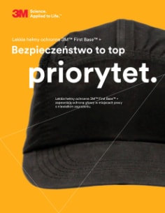 Lekkie hełmy ochronne 3M™  First Base™ + Broszura