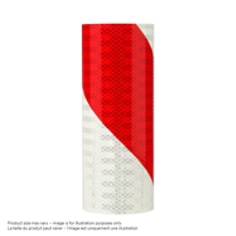 3M™ Flexible Prismatic Reflective Barricade Sheeting Red/White
