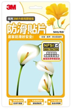 3M™ 防滑貼片, 花, 6片/包, 24包/箱