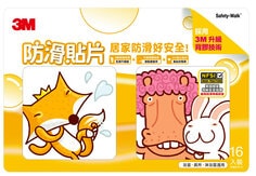 3M™ 防滑貼片, 可愛動物, 10片/包, Costco專賣