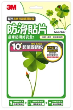3M™ 防滑貼片, 植物, 10片/包, 24包/箱