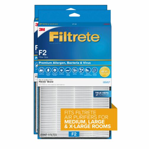 Filtrete Air Filter - HEPA - For Air Purifier - Remove Allergens, Remove Bacteria, Remove Virus - ParticlesF2 Filter Grade - 8.2