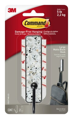 Command Large Matte Black hook