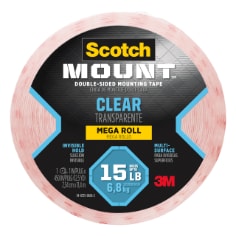 Scotch-Mount™ Extreme Double-Sided Mounting Tape, 2.5 cm x 1.52 m, 1  Roll/Pack