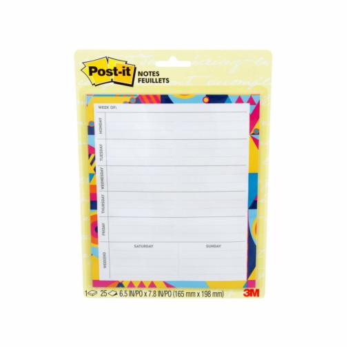Post-it® Notes BC-DSKCAL-OBRT, 6.5 in x 7.8 in (165 mm x 198 mm)