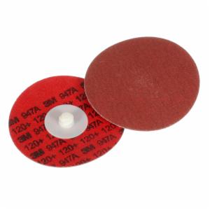 3M™ Cubitron II Roloc Durable Edge Disc 947A, 120+, X-weight, TR, Maroon, 4 in, Die R400BB, 25/Carton, 100 ea/Caseimage