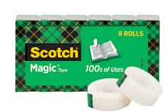 Scotch Brand Magic Tape, 3/4 x 1000 Inches, Boxed, 6 Rolls (810K6)