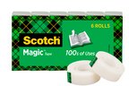 Scotch Brand Magic Tape, 3/4 x 1000 Inches, Boxed, 6 Rolls (810K6)