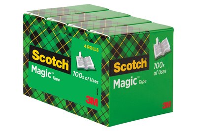 Scotch(R) Magic(TM) Tape 810SX4-SR, 3/4 in x 900 in (19 mm x 22,8) 4 Pack