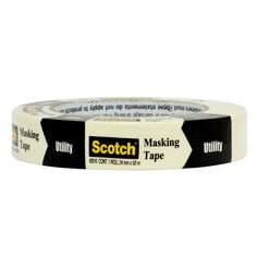 Scotch® Utility Masking Tape 2010, 24 mm x 55 m, 24 per Carton