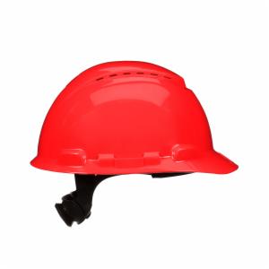 3M™ SecureFit Hard Hat H-705SFV-UV, Red, Vented, 4-Point Pressure Diffusion Ratchet Suspension, with Uvicator, 20 ea/Caseimage