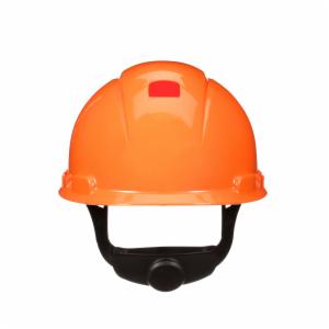 3M™ SecureFit Hard Hat H-706SFR-UV, Orange, 4-Point Pressure Diffusion Ratchet Suspension, with UVicator, 20 ea/Caseimage
