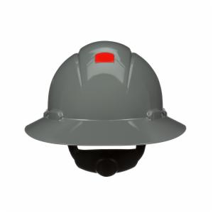 3M™ SecureFit Full Brim Hard Hat H-808SFR-UV, Grey, 4-Point Pressure Diffusion Ratchet Suspension, with UVicator, 20 ea/Caseimage