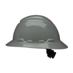 3M™ SecureFit™ Full Brim Hard Hat H-808SFR-UV Grey with UVicator - Side1
