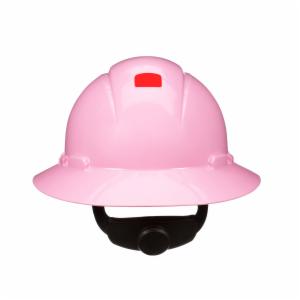 3M™ SecureFit Full Brim Hard Hat H-813SFR-UV, Pink, 4-Point Pressure Diffusion Ratchet Suspension, with Uvicator, 20 ea/Caseimage