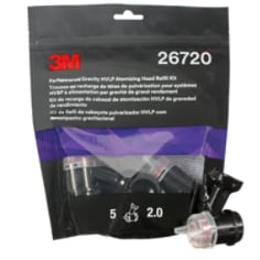 3M™ Performance Gravity HVLP Atomizing Head Refill Kit, 26720, Red, 2.0mm