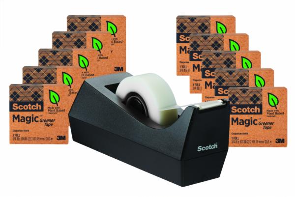 Scotch Magic Greener Tape with Dispenser 812-10P-C38