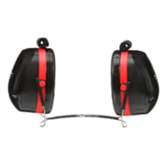 3M™ PELTOR™ Optime™ III Neckband Format Earmuff 540B, Black and Red, Front View