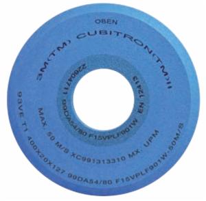 3M™CubitronII Vitrified Grinding Wheel 93VE T1-51×70.2×18 99DA120/120 H15VPMF901W-40M/S ANSIimage