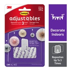 3M Clips, Hooks & Adhesive Strips