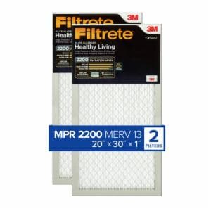 Filtrete Elite Allergen Reduction Filter EA22-2PK-1E, 20 in x 30 in x 1 in (50.8 cm x 76.2 cm x 2.5 cm) image Filtrete Elite Allergen Reduction Filter EA22-2PK-1E, 20 in x 30 in x 1 in (50.8 cm x 76.2 cm x 2.5 cm)image