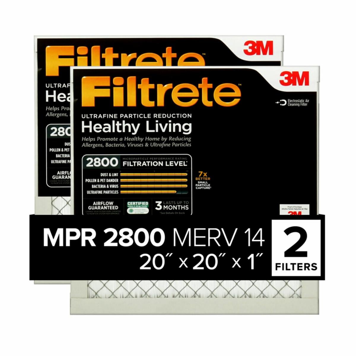 Filtrete Ultrafine Particle Reduction Filter UF02-2PK-1E