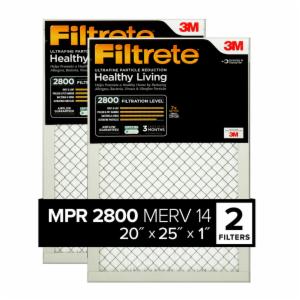 Filtrete Ultrafine Particle Reduction Filter UF03-2PK-1E, 20 in x 25 in x 1 in(50.8 cm x 63.5 cm x 2.5 cm) image Filtrete Ultrafine Particle Reduction Filter UF03-2PK-1E, 20 in x 25 in x 1 in(50.8 cm x 63.5 cm x 2.5 cm)image