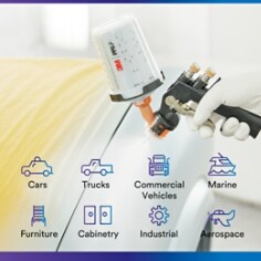 3M™ PPS™ 2.0 Paint Spray Gun System Starter Kit, 26170,13.5 oz,200-micron - Applications