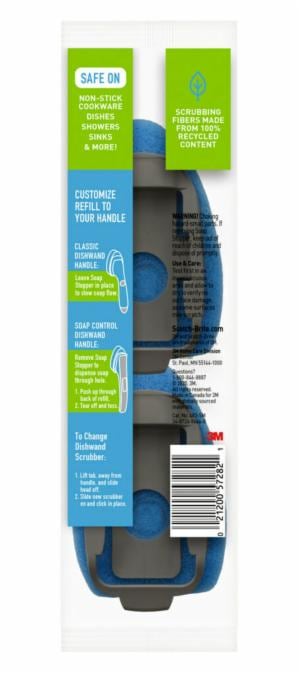 Scotch-Brite Zero Scratch Dishwand Refills 483-12-RSC-RRP, 2 each/pack, 12 packs/caseimage