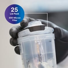 3M PPS 2.0 Spray Gun Cup Disposable Lids, 26204, 200-Micron Filter - Contents