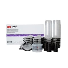 3M PPS 2.0 Spray Gun Cup, Lids and Liners Kit, 26114, Mini, 6 Oz, 200-Micron Filter - Catalog Image