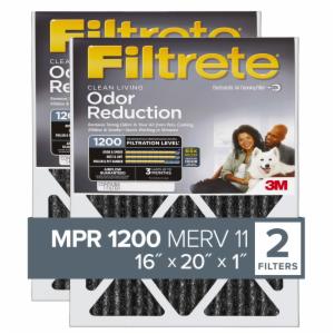 Filtrete Allergen Defense Odor Reduction Filter AOR00-2PK-1E, 16 in x 20 in x 1 in (40.6 cm x 50.8 cm x 2.5 cm) image Filtrete Allergen Defense Odor Reduction Filter AOR00-2PK-1E, 16 in x 20 in x 1 in (40.6 cm x 50.8 cm x 2.5 cm)image